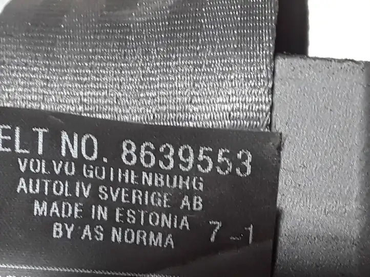 Volvo V50 (2008 - 2012) 8639553 Задний ремень безопасности — фото 3