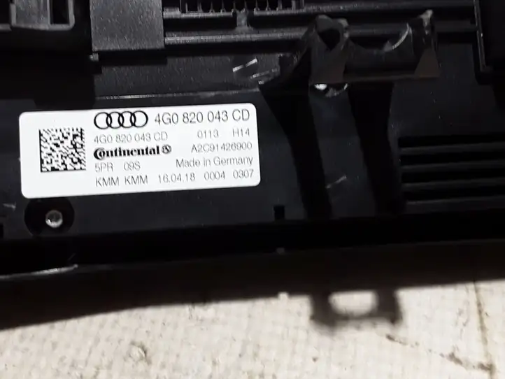 Audi A6 C7 (2014 - 2018) 4G0820043CD Блок управления кондиционером — фото 3