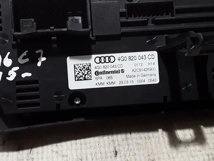 Audi A6 C7 (2014 - 2018) 4G0820043CD Блок управления кондиционером — фото 2