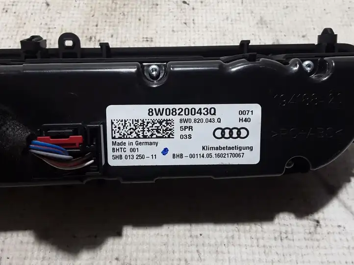 Audi A4 S4 B9 (2015 - 2019) 8W0820043Q Блок управления кондиционером — фото 2
