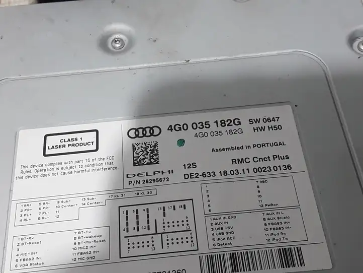 Audi A7 S7 4G (2010 - 2014) 4G0035182G Магнитола / мультимедийная система — фото 3