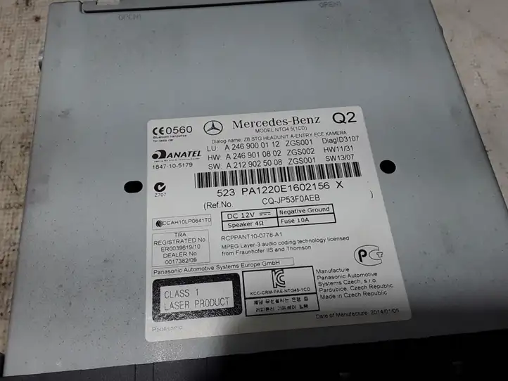 Mercedes-Benz CLA C117,X117,W117 (2013 - 2019) A2469000112 Магнитола / мультимедийная система — фото 3