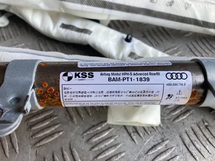 Audi A8 S8 D4 4H (2010 - 2014) 4H0880741F Боковая подушка безопасности шторка — фото 6