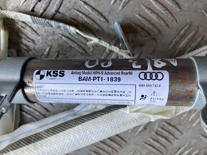 Audi A8 S8 D4 4H (2010 - 2014) 4H0880742F Боковая подушка безопасности шторка — фото 8