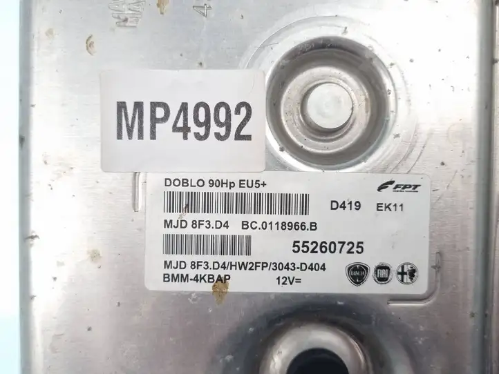 Fiat Doblo (2015 - ) BC0118966B Блок управления двигателем (ЭБУ) — фото 4