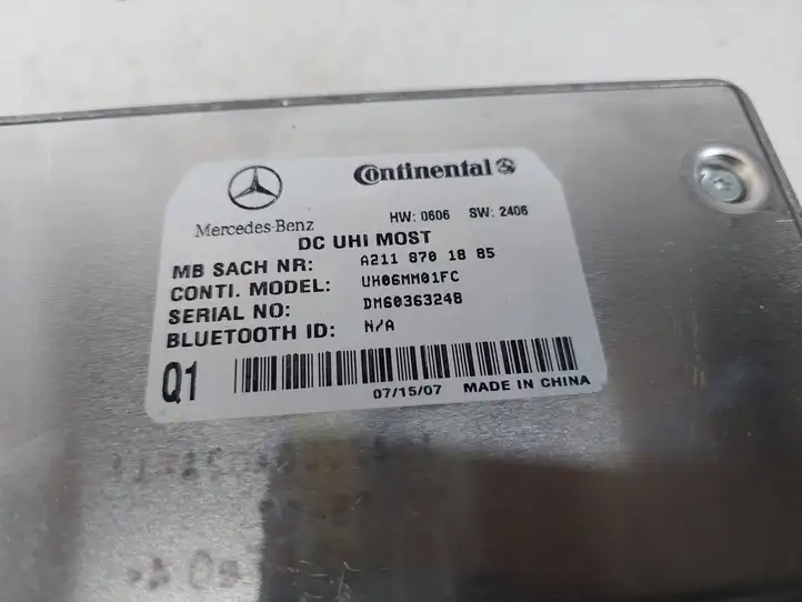 Mercedes-Benz E W211 (2002 - 2009) A2118701885 Bluetooth модуль — фото 4
