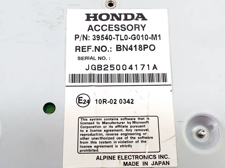 Honda Accord (2008 - 2016) 39540TL0G010M1 CD/DVD чейнджер — фото 4