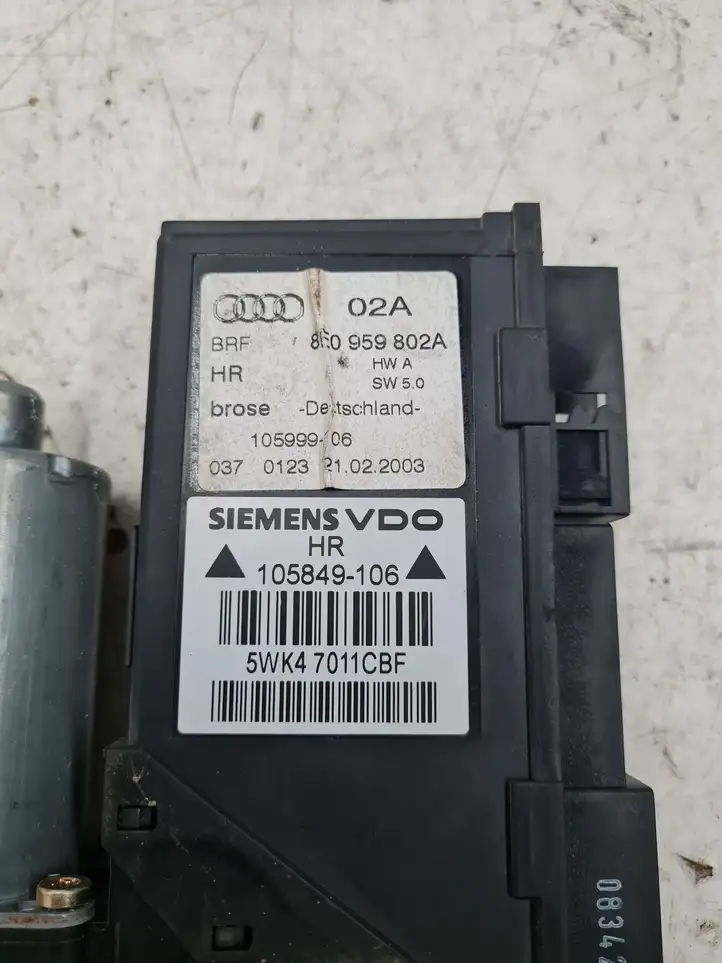 Audi A4 S4 B6 8E 8H (2000 - 2006) 8E1959802A Стеклоподъемник задней двери — фото 2