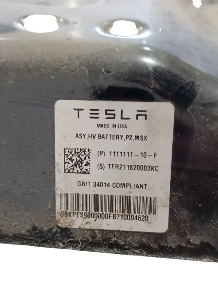 Tesla Model S (2021 - ) 111111110F Аккумулятор гибридного / электрического автомобиля — фото 9