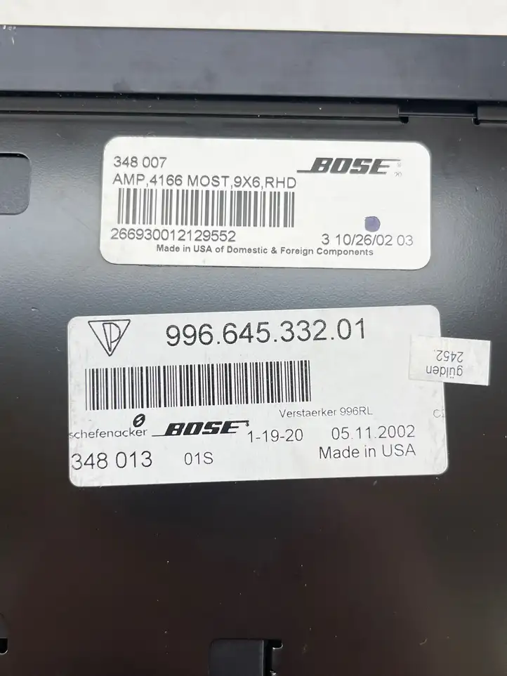 Porsche Boxster 986 (1996 - 2004) 99664533201 Усилитель звука — фото 7