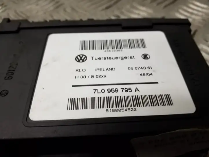Volkswagen Touareg I (2002 - 2010) 7L0959795A Стеклоподъемник задней двери — фото 2
