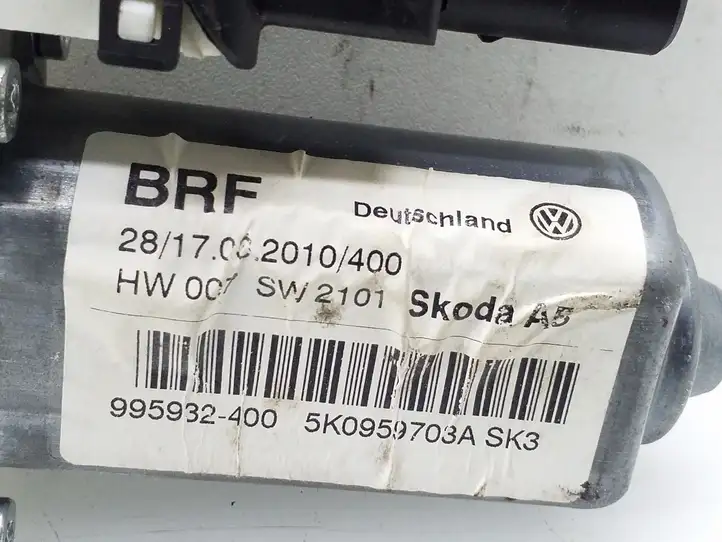Skoda Octavia Mk2 (1Z) (2004 - 2013) 5K0959703A Стеклоподъемник задней двери — фото 8