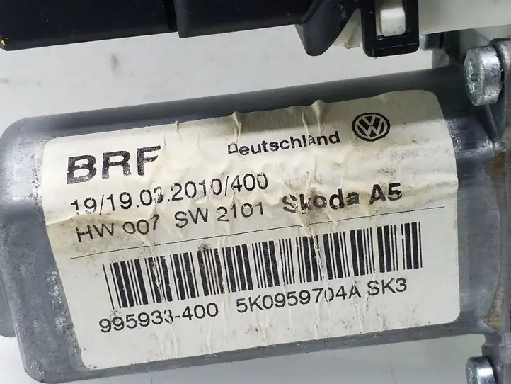 Skoda Octavia Mk2 (1Z) (2004 - 2013) 5K0959704A Стеклоподъемник задней двери — фото 7