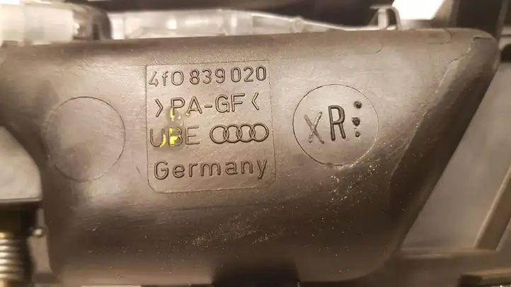 Audi A6 S6 C6 4F (2004 - 2008) 4F0839020 Внутренняя ручка задней двери — фото 3
