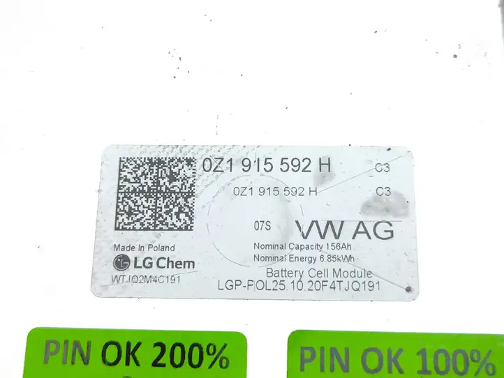 Volkswagen ID.3 (2019 - ) 0Z1915592H Модуль аккумуляторной батареи гибридного автомобиля / электромобиля — фото 2