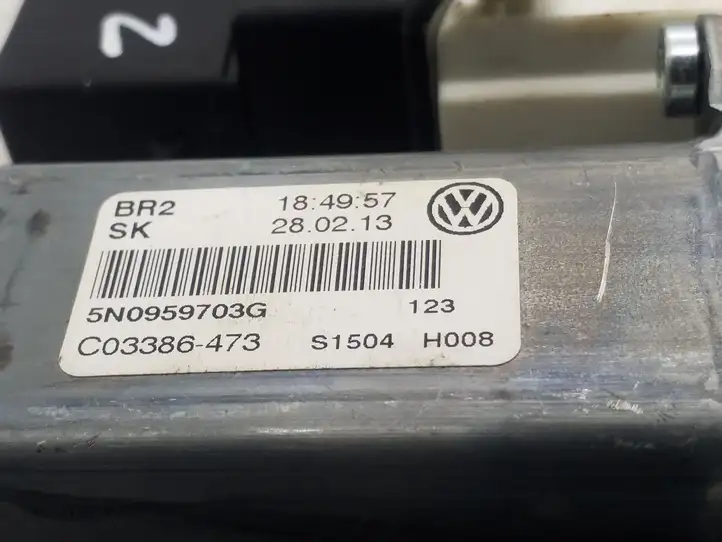 Volkswagen Tiguan (2007 - 2011) 5N0959703G Стеклоподъемник передней двери (комплект) — фото 3
