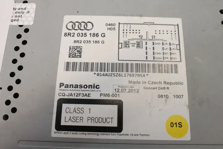 Audi A5 8T 8F (2011 - 2016) 8R2035186G Магнитола / мультимедийная система — фото 6