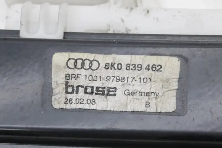 Audi A4 (2007 - 2011)  8K0839462 Передний комплект электрического механизма для подъема окна