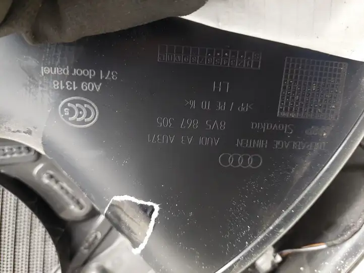 Audi A3/S3 8V (2012 - 2016) 8V5867305 Обшивка задней двери — фото 7
