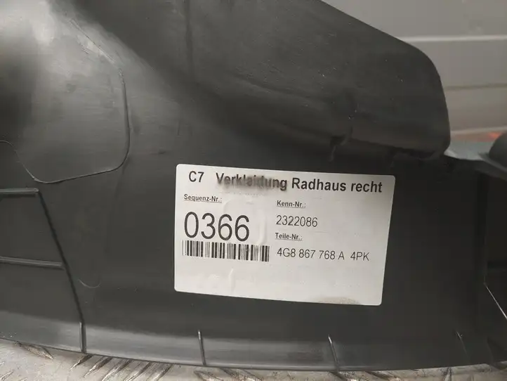 Audi A7 S7 4G (2010 - 2014) 4G8867768A Внутренняя отделка заднего порога — фото 6