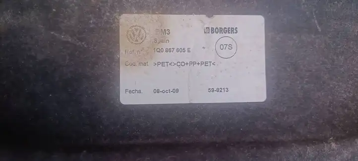 Volkswagen Eos (2006 - 2010) 1Q0867605E Основной отделочный щит — фото 3