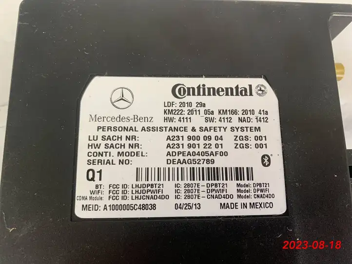 Mercedes-Benz GL X166 (2013 - 2019) A2319012201 Прочие блоки управления — фото 7