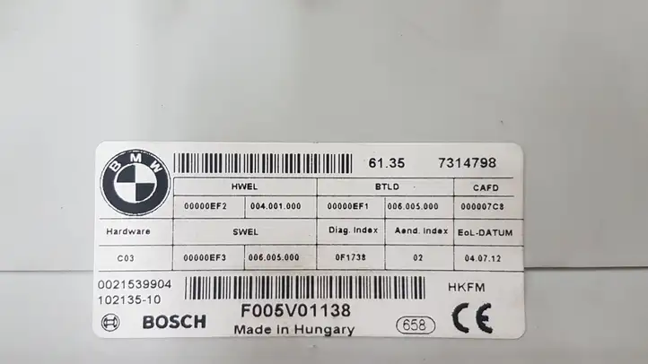 BMW 3 F30 F35 F31 (2012 - 2018) 7314798 Блок управления крышкой багажника — фото 4