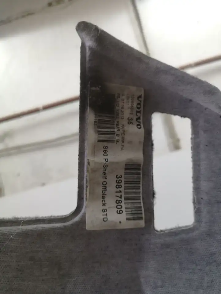 Volvo S60 (2013 - 2018)  39817809 Задний подоконник