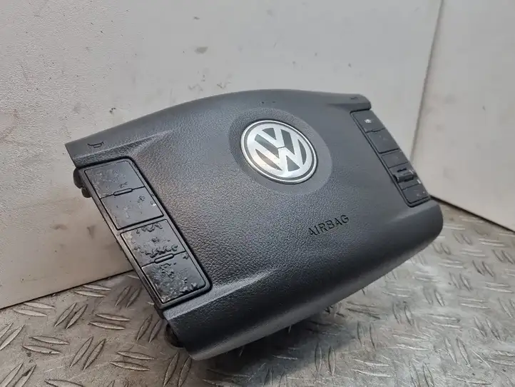 Volkswagen Touareg I (2002 - 2010) 7L6880201CP Подушка безопасности руля — фото 5