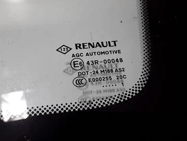 Renault Scenic III - Grand scenic III (2009 - 2016) 833069312R Заднее боковое стекло — фото 2