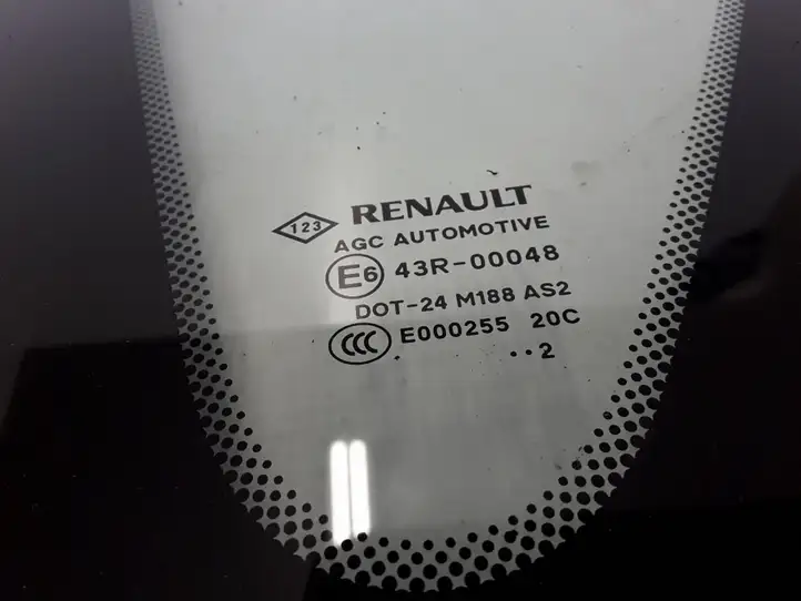 Renault Scenic III - Grand scenic III (2009 - 2016) 833070005R Заднее боковое стекло — фото 2