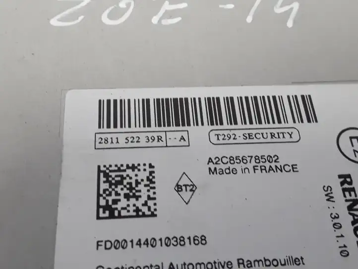 Renault Zoe (2012 - ) 281152239R Магнитола / мультимедийная система — фото 4
