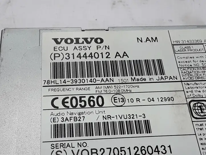 Volvo XC60 (2013 - 2017) 31444012 Магнитола / мультимедийная система — фото 4