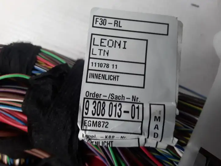 BMW 3 F30 F35 F31 (2012 - 2018) 9308013 Прочая электропроводка — фото 2