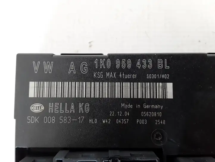 Volkswagen Caddy (2004 - 2010) 1K0959433BL Модуль комфорта — фото 2