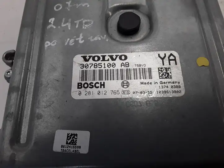 Volvo S80 (2006 - 2009) 30785100AB Блок управления двигателем (ЭБУ) — фото 2