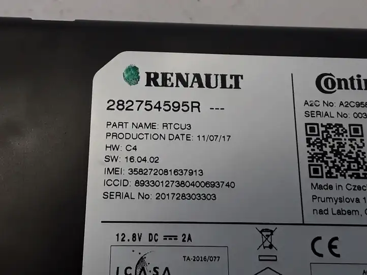 Renault Kadjar (2015 - 2018) 282754595R Прочие блоки управления — фото 2