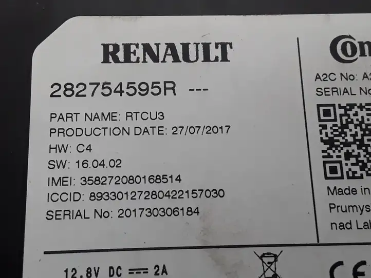 Renault Scenic IV - Grand scenic IV (2016 - ) 282754595R Прочие блоки управления — фото 3
