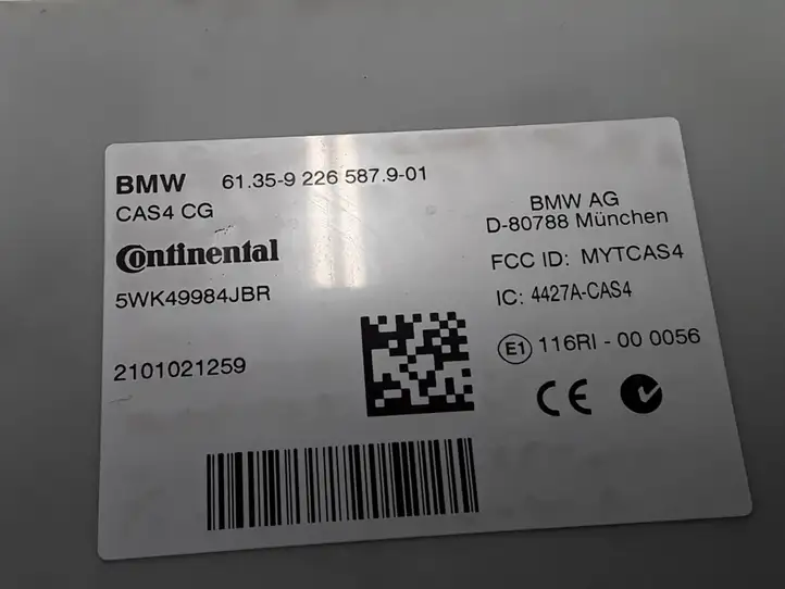 BMW 5 GT F07 (2010 - 2017) 9226587 Прочие блоки управления — фото 3