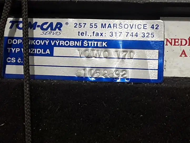 Volvo V70 (2007 - 2013) 81052892 Шторка багажника (сетка) — фото 2