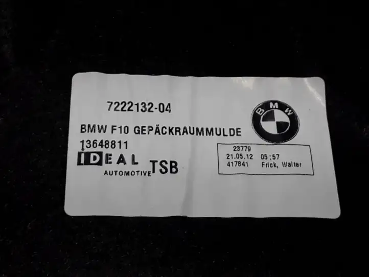 BMW 5 F10 F11 (2009 - 2016) 7222132 Прочая отделка багажника — фото 2