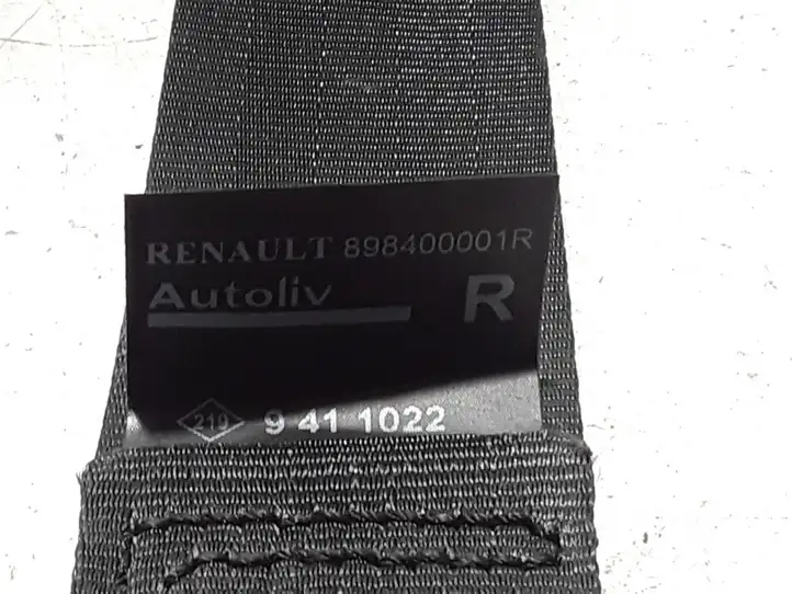 Renault Scenic III - Grand scenic III (2009 - 2016) 898400001R Задний ремень безопасности — фото 2