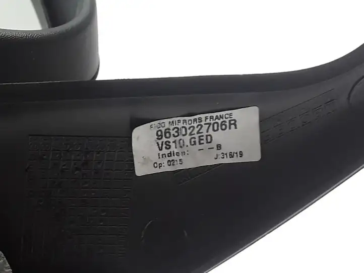 Renault Kangoo II (2008 - 2014) 963022706R Боковое зеркало с электроприводом — фото 3