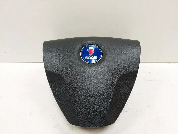 Saab 9-3 Ver2 (2003 - 2007) 12757622 Подушка безопасности руля — фото 1