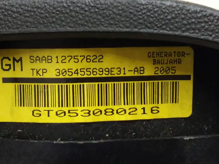 Saab 9-3 Ver2 (2003 - 2007) 12757622 Подушка безопасности руля — фото 9