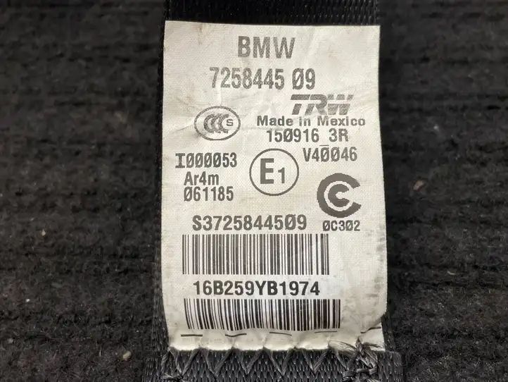 BMW X4 F26 (2014 - 2017) 7258445 Задний ремень безопасности — фото 8