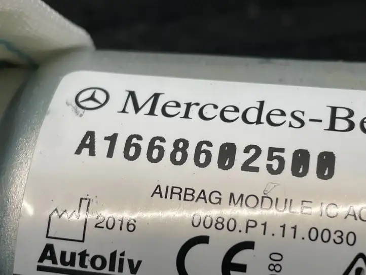 Mercedes-Benz GLE W166/C292 (2015 - 2019) A1668602500 Боковая подушка безопасности шторка — фото 4