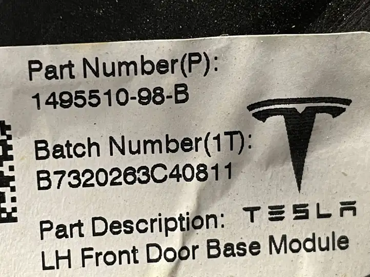 Tesla Model Y (2019 - 2024) 149551098B Электростеклоподъемник передний (комплект) — фото 4