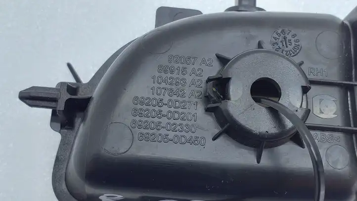 Toyota Aygo AB40 (2014 - 2018) 692050D271 Внутренняя ручка двери — фото 2