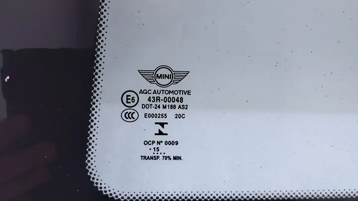Mini One Cooper F56 F55 (2012 - 2022) 43R00048 Заднее боковое стекло — фото 3